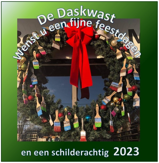 De Dastkwast wenst u fijne feestdagen en een schilderachtig 2023